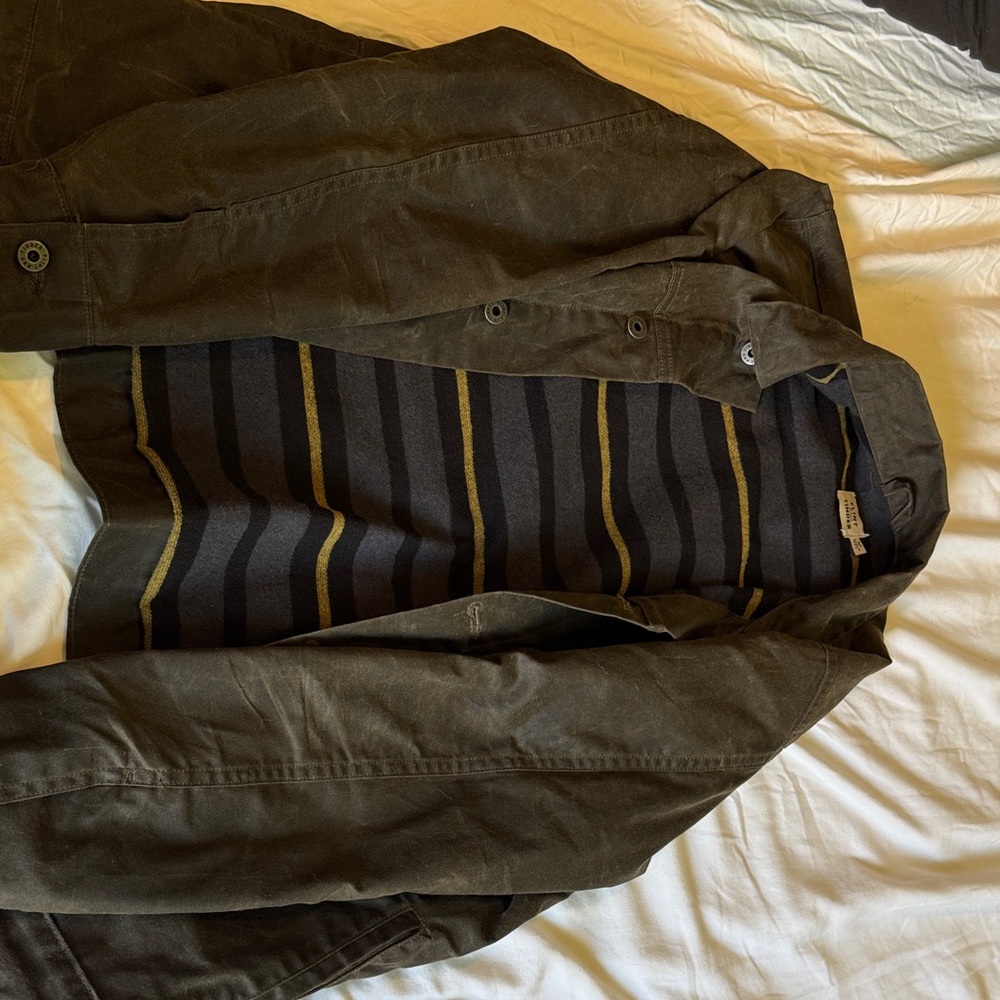 Men's Black and Gold Striped Jacket